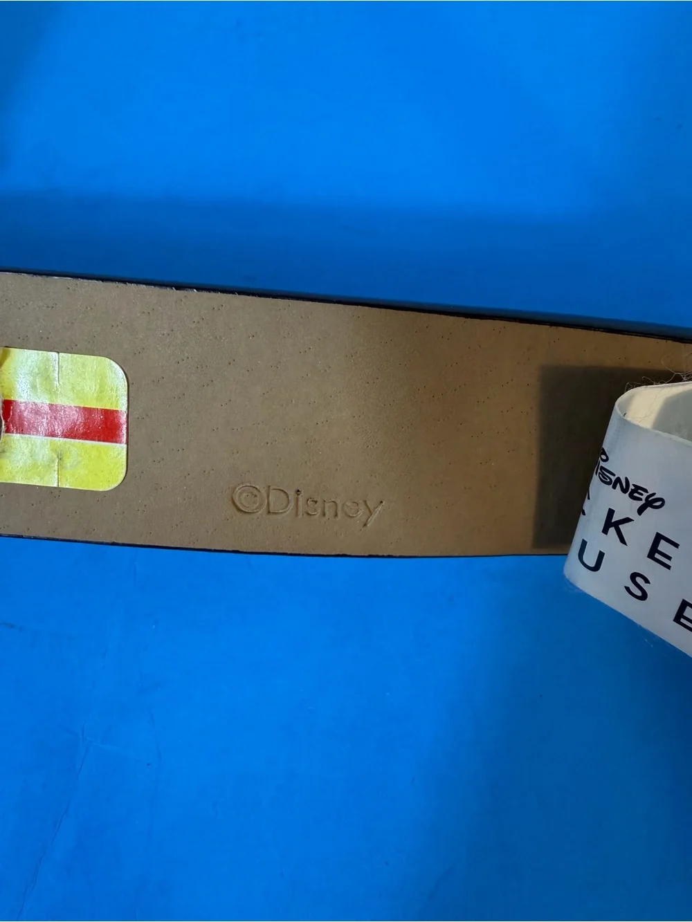 Kohl's Black Leather Belt with Silver Interlocking Ring Buckle